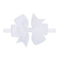 Fascia per neonati bianca con fiocco in gros-grain e nylon elasticizzato - Bianco (18)