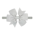 Fascia per neonati con fiocco in gros-grain grigio chiaro ed elastico in nylon - Grigio Chiaro (22)