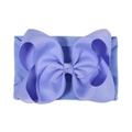 Bandeau élastique en nylon pour bébé avec un grand nœud en gros-grain violet - Violet (227-447-032)