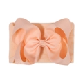 Bandeau élastique pour bébé avec grand nœud multicouche en couleur abricot doux - Abricot Clair (227-203-079)