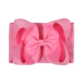 Bandeau élastique en nylon pour bébé avec un grand nœud rose vif pour nourrisson - Rose Vif (227-155-035)