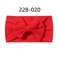 Fascia elastica rossa morbida per neonati con un grande fiocco fatto a mano per bambini - 020 Grande Rosso