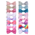 Collection de seize barrettes à cheveux JoJo pour filles avec paillettes et motifs variés - Ensemble mixte multicolore