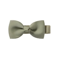 Sage green grosgrain ribbon bow hair clip with fully fabric-wrapped alligator clip for kids - Sage Green (566)