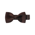 Deep brown 2-inch grosgrain ribbon hair bow clip for girls with metal alligator grip - Dark Brown (3)
