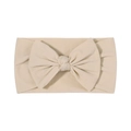 Fascia elastica in nylon per neonati con grande fiocco beige per i più piccoli - 052 Cachi
