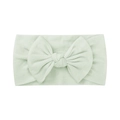 Fascia elastica verde menta in nylon con grande fiocco per neonati e bambine - 042 Azzurro