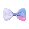 Barrette à cheveux nœud dégradé bleu et rose en ruban gros-grain pour petites filles - Style Rayé Dégradé Tricolore (16)