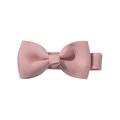 Pink grosgrain ribbon bow hair clip with fully wrapped metal clip for girls - Pink (16)