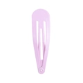 Minimalist matte light purple metal teardrop hair clip with professional smooth finish - Light Orchid