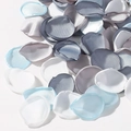 Mix of Morandi blue and grey silk rose petals with burnt edges for wedding decor - Morandi Blue Gray White Mix (2)