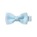 2-inch light blue grosgrain ribbon bow hair clip for toddlers with soft fabric wrap - Light Blue (17)