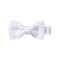Handmade 2-inch white grosgrain ribbon hair bow clip for girls and babies - White (18)