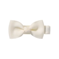 Handmade 2 inch cream white grosgrain ribbon bow hair clip for toddlers and girls - Cream White (21)