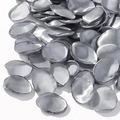 Elegant silver grey satin artificial rose petals with premium heat-cut edges for decor - Silver Gray (7)