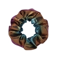 Elastico per capelli metallizzato sfumato viola e bronzo con trama laser - Gradiente Viola Bronzo Ciano (3)
