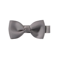 Chic 2 inch handmade grey grosgrain ribbon bow hair clip with full fabric wrap for kids - Gray (23)