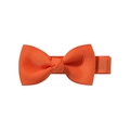 Bright orange 2-inch grosgrain ribbon bow hair clip for children and toddlers - Orange (31)