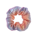 Chouchou holographique dégradé chic avec texture mesh métallique rose et violette - Dégradé Holographique Rose-Bleu (8)