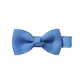 Sky blue 2-inch grosgrain ribbon bow hair clip with textured fabric for kids - Blue (36)