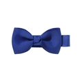 Royal blue 2-inch grosgrain ribbon bow hair clip with textured fabric for kids - Sapphire Blue (37)