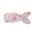 Colorful mermaid tail hair clip with pink and yellow sequins for children - Pink Yellow Green White Multicolor Style (3)