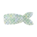 Sparkly mermaid tail hair clip with green and silver sequins for girls' hair styling - Green Silver Scale Texture Style (4)