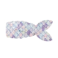 Sparkly mermaid tail hair clip with iridescent pink and purple sequins for girls - Rainbow Pink Purple Blue (5)