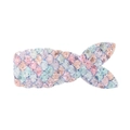 Colorful sequined mermaid tail hair clip for kids featuring pastel macaron scale patterns - Rainbow Pink Blue White (6)