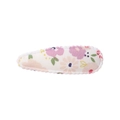 Barrette à cheveux fleurie rose avec bordure ondulée blanche pour petites filles - Style 2