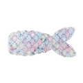 Sparkly mermaid tail hair clip for kids featuring vibrant pink blue and yellow sequins - Rainbow Pink Blue Yellow White (9)