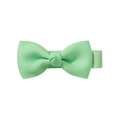 Mint green 2 inch ribbed grosgrain hair bow clip for toddlers and baby girls - Mint Green (530)
