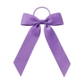 Chouchou à nœud violet avec longs rubans pour coiffures de filles et enfants - Violet (5)
