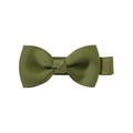 Handmade 2-inch olive green grosgrain ribbon bow hair clip for toddlers and girls - Olive Green (563)
