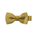 Golden yellow 2-inch grosgrain ribbon bow hair clip for children with fabric wrap - Golden Yellow (687)