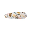 Pince à cheveux BB en tissu floral avec motif délicat de fleurs brunes et roses - Style 8