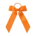 Nœud pour cheveux orange vif avec longs rubans pour filles en couleur unie - Orange Vif(9)