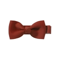 Deep red 2-inch handmade grosgrain ribbon bow hair clip for toddlers and girls - Rust Red (780)