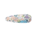 Barrette BB pour filles en tissu à fleurs avec motifs floraux orange et bleu - Style 15