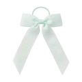 Nœud papillon élastique vert menthe clair en ruban côtelé pour filles - Vert Menthe (19)