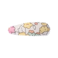 Fermaglio per capelli con stampa floreale gialla e rosa su sfondo bianco - Floreale Multicolore Fresco (21)