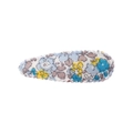 Barrette à cheveux avec motif floral bleu et jaune de style pastoral pour enfants - Style 31