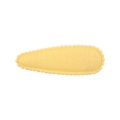 Jolie pince à cheveux goutte d'eau jaune en tissu avec bord festonné pour petites filles - Style Jaune Vif Texturé (4)