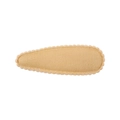 Fermaglio per capelli BB a goccia giallo zenzero per bambini con pizzo ondulato e stoffa - Stile pizzo testurizzato giallo zenzero (6)