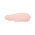 Barrette rose clair pour enfants en tissu avec bordure en dentelle festonnée - Style Bord Festonné Rose Doux (8)