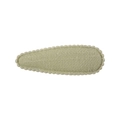 Barrette goutte verte pour filles avec texture tissée et bordure en dentelle - Style Bord Festonné Vert Pâle (12)