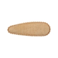 Barrette à cheveux mignonne en velours côtelé marron avec bords festonnés - Style Velours Côtelé Marron Chaud Festonné (15)