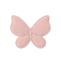 Cute butterfly-shaped hair clip in soft pink embossed fabric for girls and kids - Pink Embroidered Fabric Butterfly Style (9)