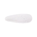 Barrette à cheveux blanche brodée pour enfants avec bords festonnés et motif floral - Style Broderie Florale Blanche Festonné (16)