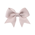 Mini light pink grosgrain ribbon bow hair clip for babies and little girls - Soft Pink (823)